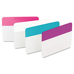 Filing Tabs, Flat, 2", 24/PK, Solid Assorted
