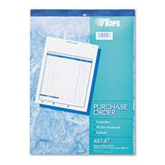 Purchase Order Book,Cbnless,3-Parts,8-3/8"X10-13/16",50/Bk