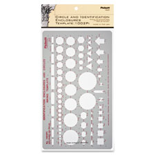 General Purpose Template, Enclosures, 10"x5-7/8" , Soft Gray
