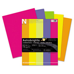 Card Stock Paper, 8-1/2"x11", 250/PK, Happy AST