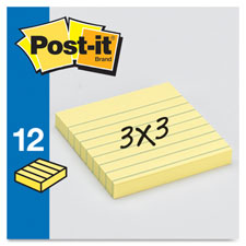 NOTES,3X3,LINED,12PD,CA