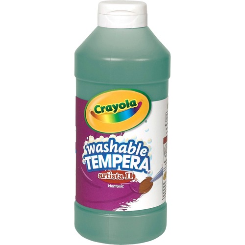 All-Purpose Artista Tempera Paint, Nontoxic, 16 Oz, Green
