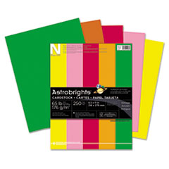 Card Stock Paper, 8-1/2"x11", 250/PK, Vintage AST