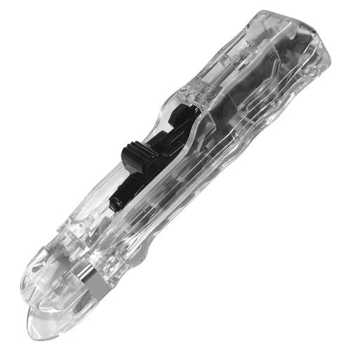 Clam Clip Dispenser, 60-Sheet Cap, Medium, 8 Clips,BK/Clear