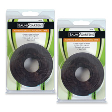 Adhesive Magnetic Tape, Flexible, 1"x100' Roll, Black