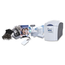 ID Card Printer Kit, Single-sided manual Feed , Gray