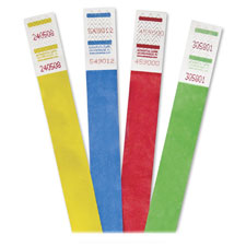 75510, LANYARDS,WRSTBND,500PK,RD