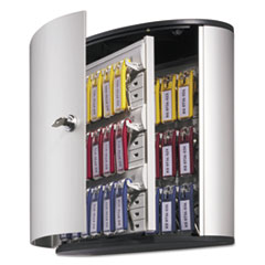 Key Box, w/ Lock, 36 Keys, 11-7/8"x4-3/4"x11, Aluminum