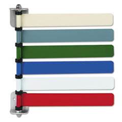 Room I.D. Flags, 2"x8"x8", 180 Swing, 6/EA, Primary Ast