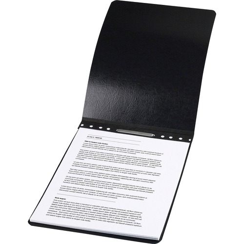 Reinforced Report Cover, 2" Cap, 2-3/4" C-C, 8-1/2"x11",BK