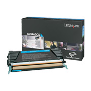 Genuine OEM Lexmark C734A2CG Cyan Toner Cartridge (6,000 page yield)