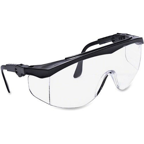 Protective Glasses, Adjustable, 5 Positions, Black/Clear