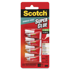 Super Glue, No-Run, 1/2Gram, 4/PK, Clear