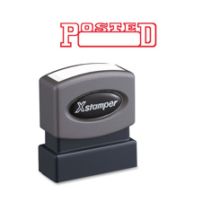 Posted Ink Stamp, 1/2"x1-5/8", Red Ink