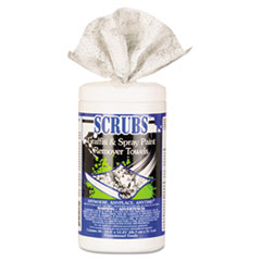 Graffiti/Paint Remover Towels, 30 Wipes, 6/CT