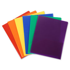 Poly Portfolio, 2 Pocket, LTR, .3mil, Yellow
