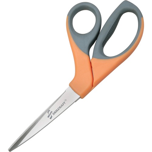Bent Trimmers, 8-1/4" Length, 3-5/8" Cut, STST, OE/GY
