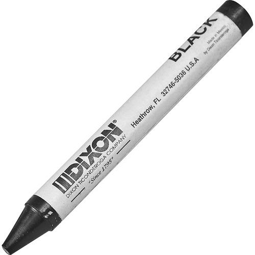 Marking Crayons, Nontoxic, 5"x9/16", Wax, 1dz., Black