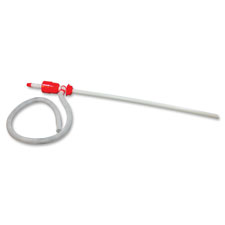 Siphon Drum Pump,Polyethylene,3.6 GPM,f/15/30/55Gal Drum,Red