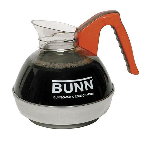 12-Cup Unbreakable Decanter, Decaf, Orange Handle