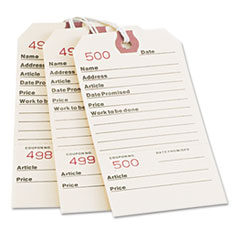 Repair Tag, Duplicate, No 1-500, 5-1/4"x2-5/8", 500/BX, MLA