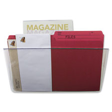 Magnetic Wall Pocket, Letter/Legal, 500Sht Cap, Smoke