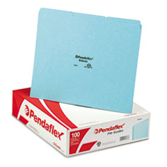 Pressboard File Guide, 1/3 Tab Cut, Self Tab, Letter, Blue
