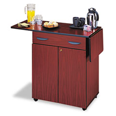 Hospitality Cart, 32-1/2"x20-1/2"x38-3/4", Mahogany