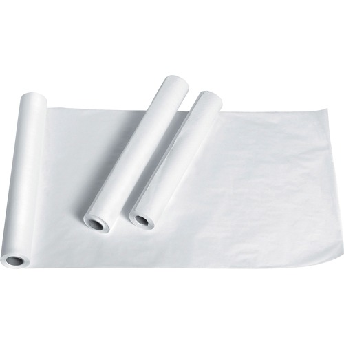 Exam Table Paper, Crepe Finish, 20"x125', 12 RL/BX, White