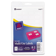Removable Multipurpose Label,3"x1-1/2",150/PK,White