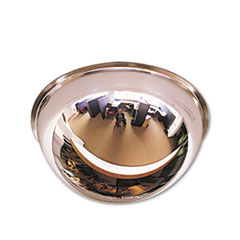 Security Mirror, Full Dome, 18" Diam, 360 View, Natural
