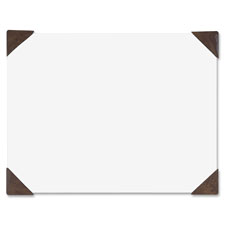 DESK PAD,22X17,WH/BR