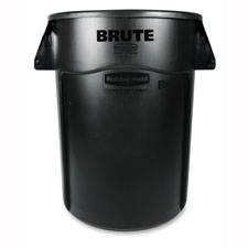 Waste Container,w/ Venting Channels/Handles,44 Gallon,Blue