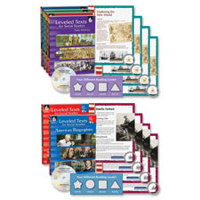 Leveled Texts Set, w/CD, Social Studies, 6 BK/ST