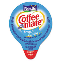 Liquid Creamers, Singles, Nondairy, .375floz, French Vanilla