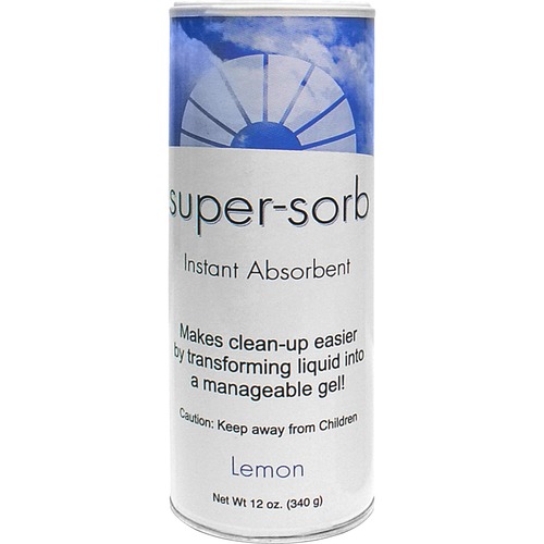 Liquid/Spill Absorber, Shake Can, 12oz., Lemon Scent