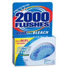 Toilet Bowl Cleaner, w/ Bleach, Blue Detergents, 3-1/2 oz