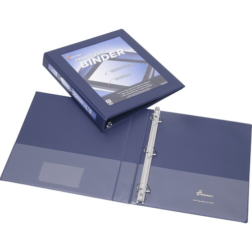 View Binder, D-Ring, 1", Blue