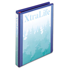 Clearvue Binder, D-Ring,1" Capacity, 11"x8-1/2", Blue