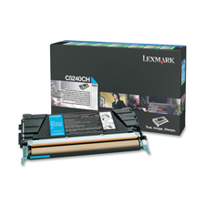 Genuine OEM Lexmark C5240YH High Yield Yellow Return Program Laser Toner (5000 page yield)