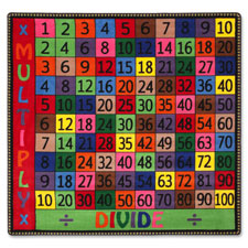 Multi/Div Carpet, 4'x4', Multi