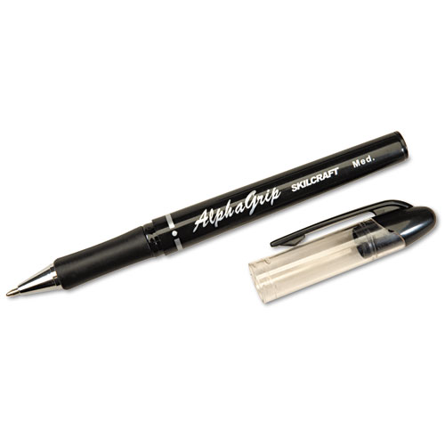Ballpoint Pen, Refillable, Medium Point, Black Ink