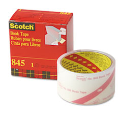Book Tape, 3" Core Size, 2" x 15 Yards, Clear