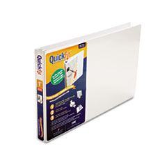 Ledger Binder, D-Ring, 1" Capacity, 11"x17", White