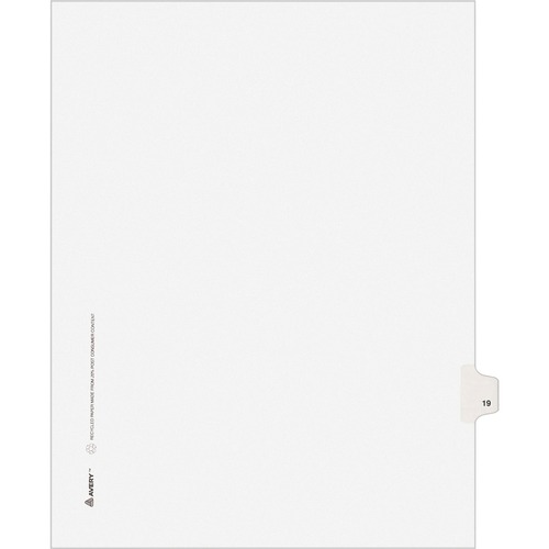 INDEX,SD,LTR,WHT,19,25/PK