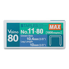 Repl Staples f/MAX HD-11UFL, 10/BX, Silver