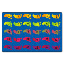 Counting Feet Rug, 3'x5', Multi