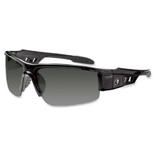 Smoke Lens Safety Glasses Dagr, Black