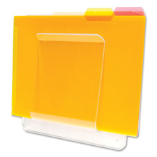 File/Chart Holder, 1 Compartment, 10"x2"x10-1/2", Clear
