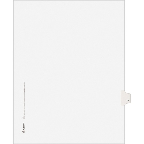 INDEX,SD,LTR,WHT,18,25/PK